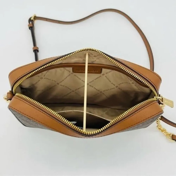 Michael Kors EW Crossbody Bag & Phone Case Wallet Brown - Picture 8 of 12